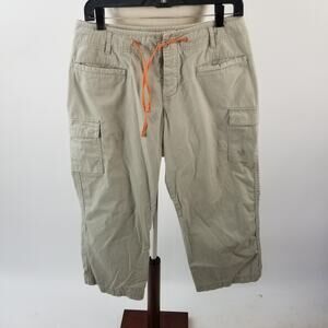 Mountain Hard Wear Khaki Cargo Hiking Capri Crop Pants Size 8